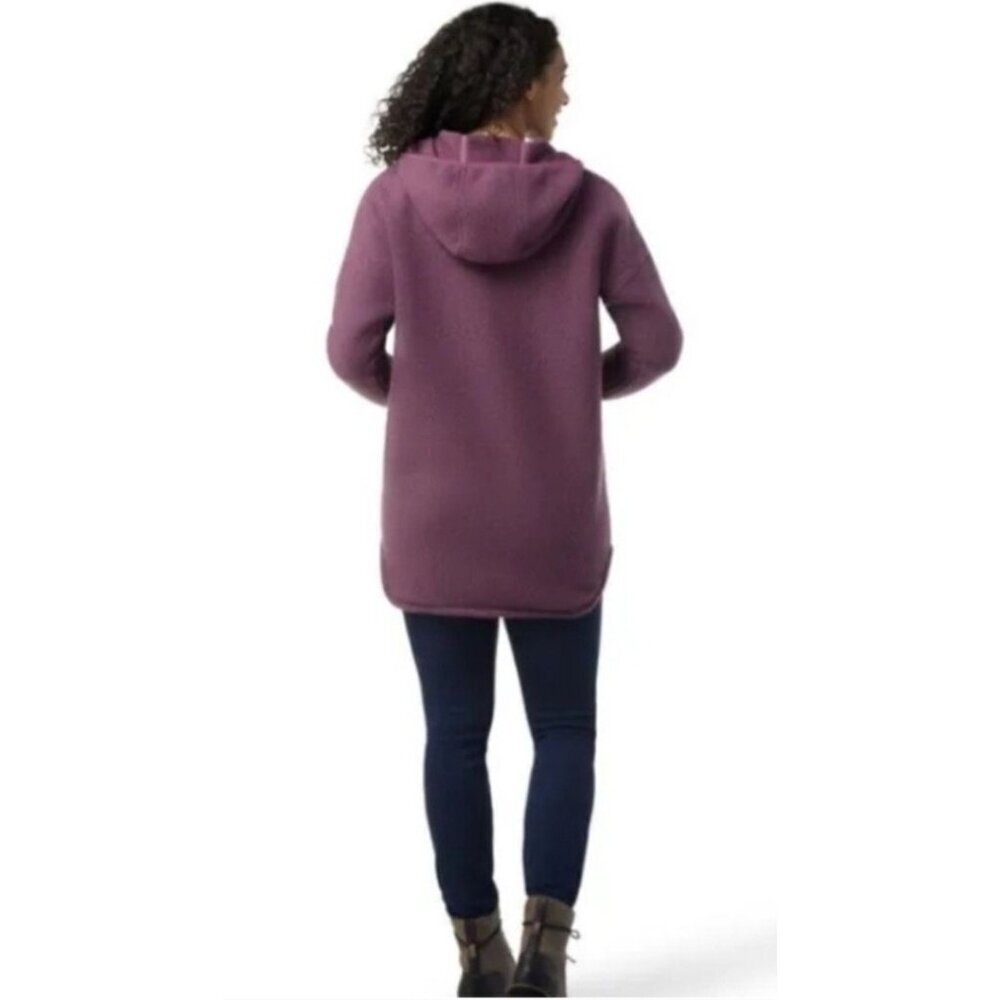 Smartwool Hudson Trail Fleece Poncho Pullover Size Small Wool Blend Purple - Picture 11 of 11